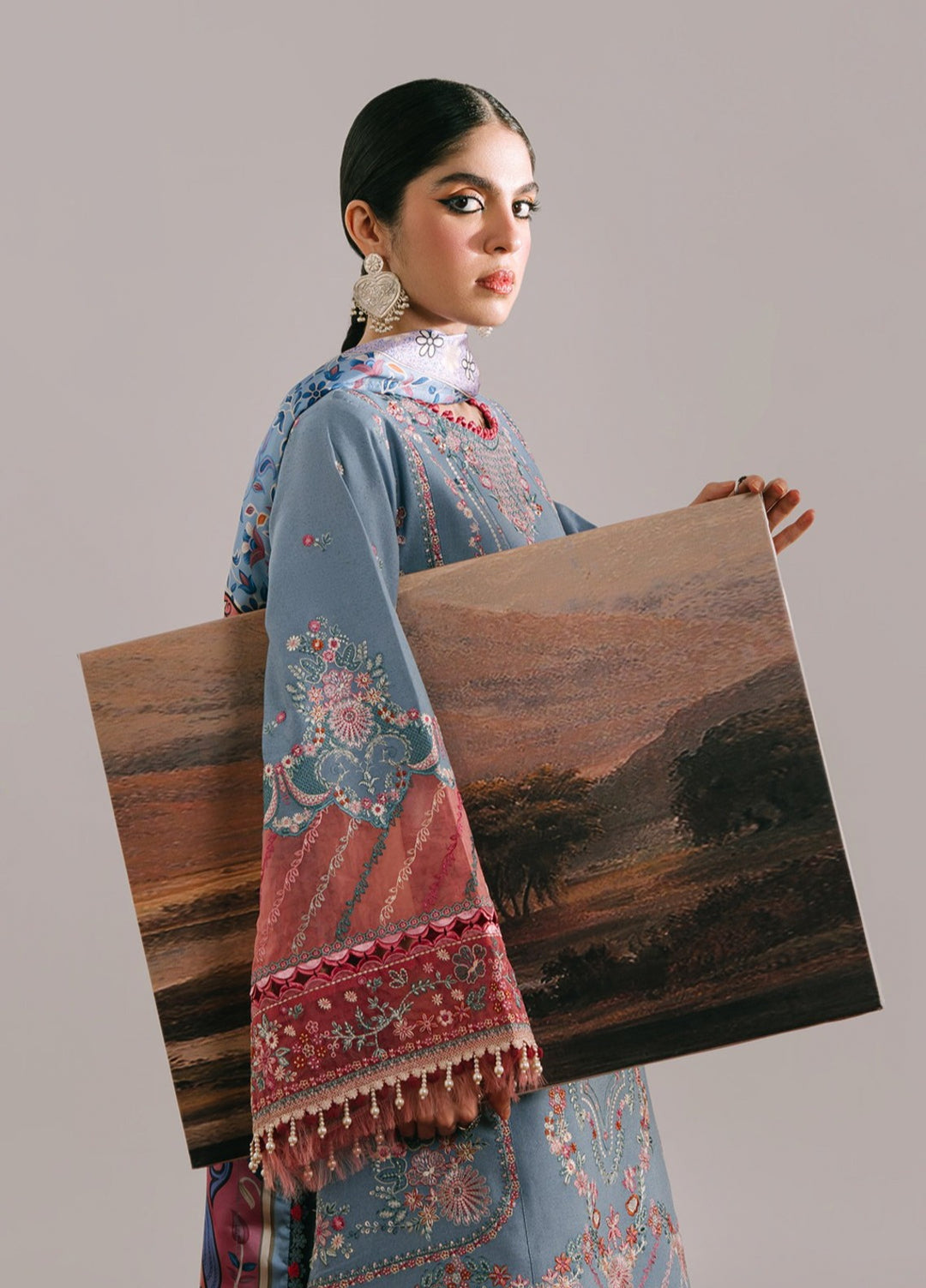 Jeevan by Fiona Embroidered Suits Unstitched 3 Piece FA25JK Neer - Winter Collection