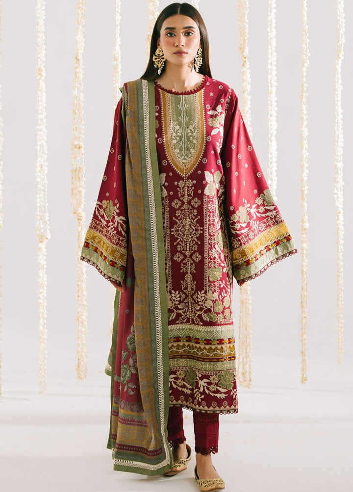 Jeevan by Fiona Embroidered Suits Unstitched 3 Piece FA25JK Lalazaar - Winter Collection