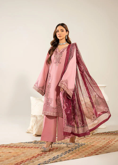 Ravish by Ruby Suleiman Women Pret 3 Piece Cotton Net Rose Bud - Summer Collection