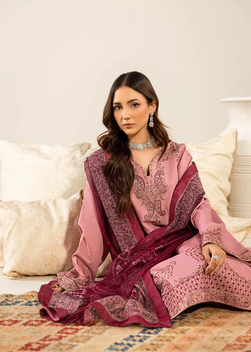 Ravish by Ruby Suleiman Women Pret 3 Piece Cotton Net Rose Bud - Summer Collection