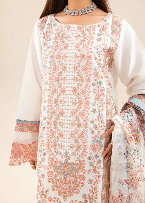 Ravish by Ruby Suleiman Women Pret 3 Piece Cotton Net  Irony Of White - Summer Collection
