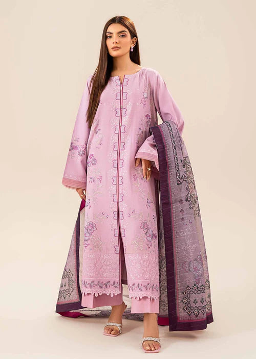 Ghour e Nayab by Ruby Suleiman Pret Lawn Suits 3 Piece Lilac Garden - Festive Collection
