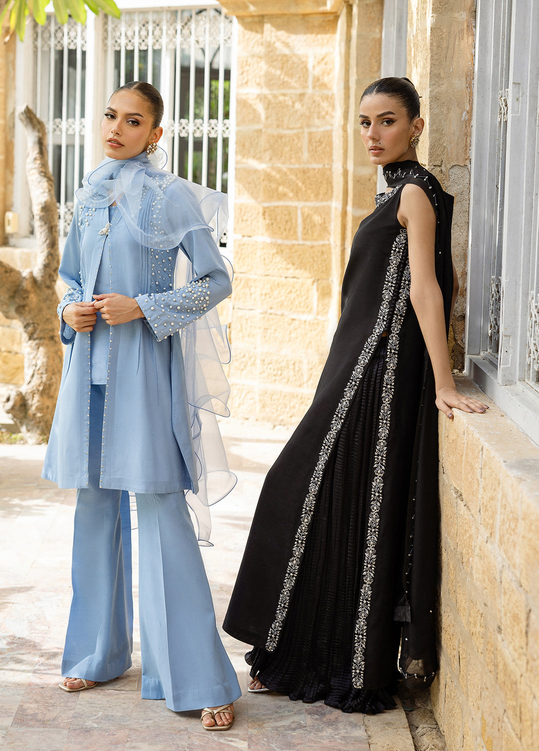 Elara by Mavie Women Pret Raw Silk Monarch - Festive Collection