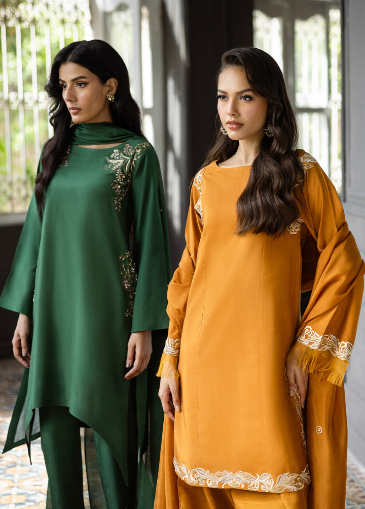 Elara by Mavie Women Pret Luxurious Silk Amber - Festive Collection