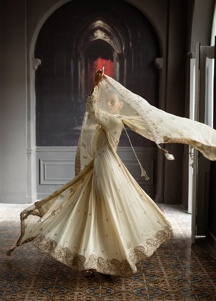 Elara by Mavie Women Pret Shamose Silk Noore - Festive Collection