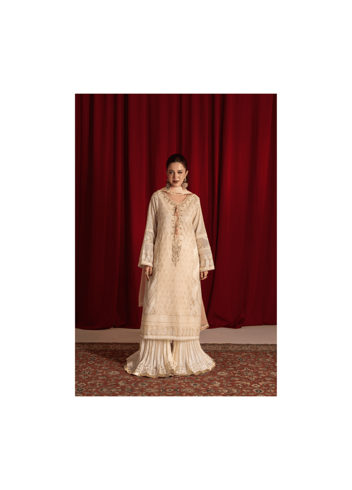 Zaaviay Luna Pearl Chikankari Suit Pret 3 Piece Festive Collection