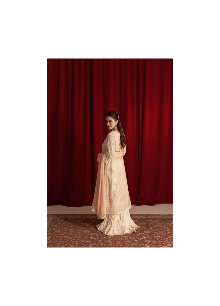 Zaaviay Luna Pearl Chikankari Suit Pret 3 Piece Festive Collection