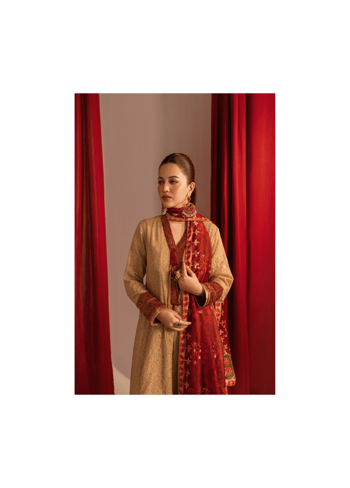 Zaaviay Ruby Charm Chikankari Suit Pret 3 Piece Festive Collection