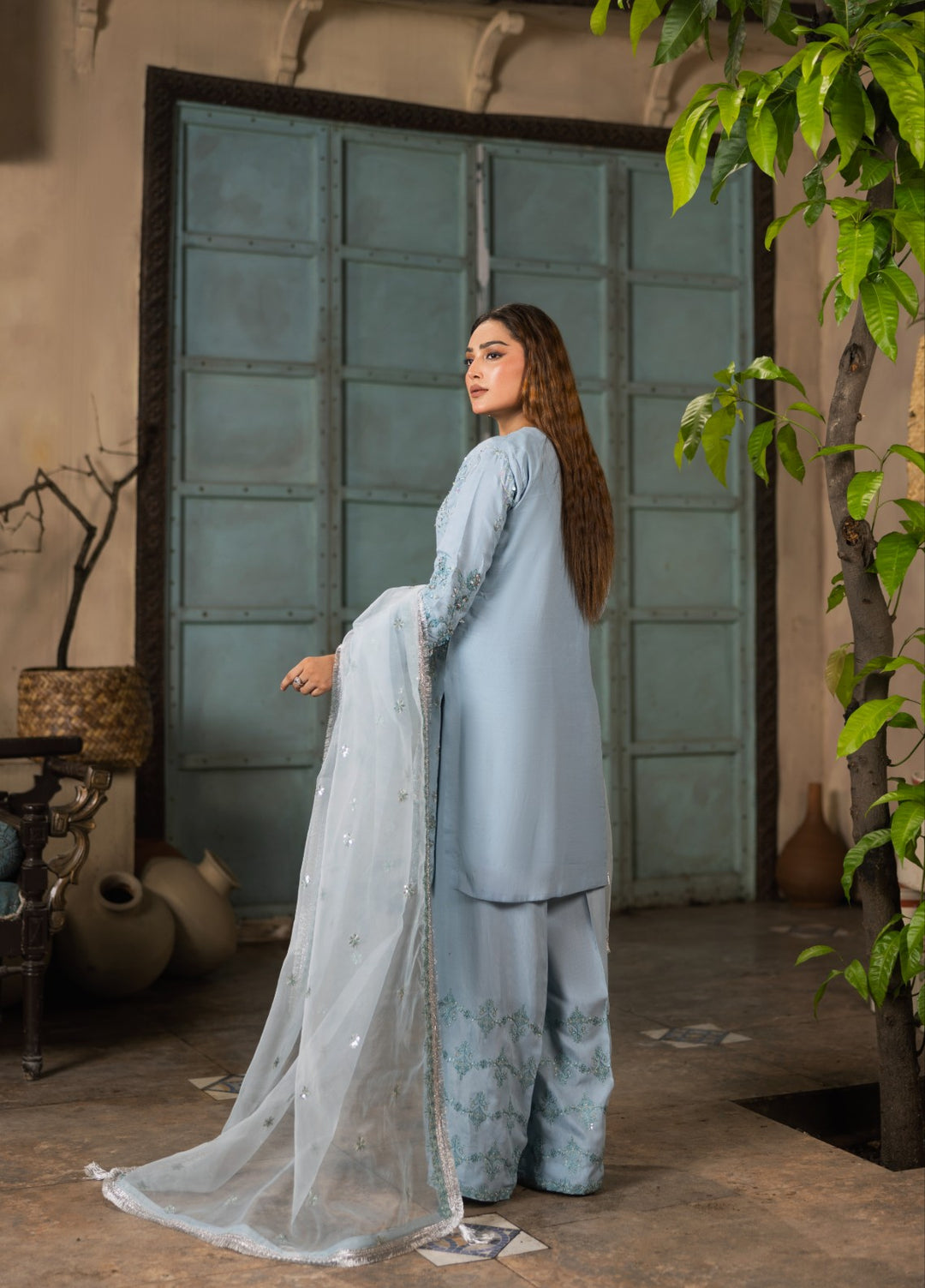 Ramz O Raaz by Ruby Suleiman Pret Skyward Silk - Festive Collection