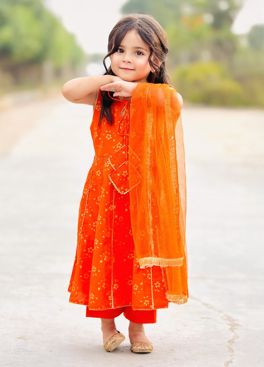 Modest Kids Pret 3 Piece Cotton Citrus Splash - Festive Collection