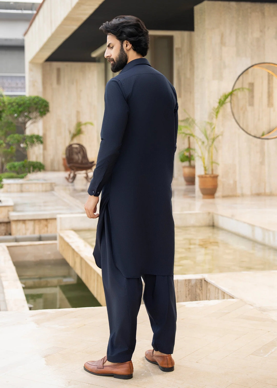 Ghumaan by Buraq Mens Pret Kurta Shalwar Wash n Wear Shaffaf - Casual Collection