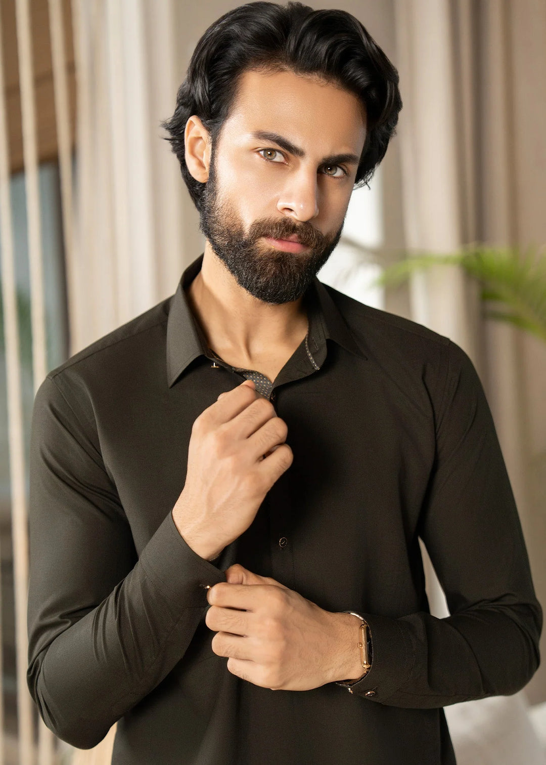 Ghumaan by Buraq Mens Pret Kurta Shalwar Wash n Wear Mauj - Casual Collection