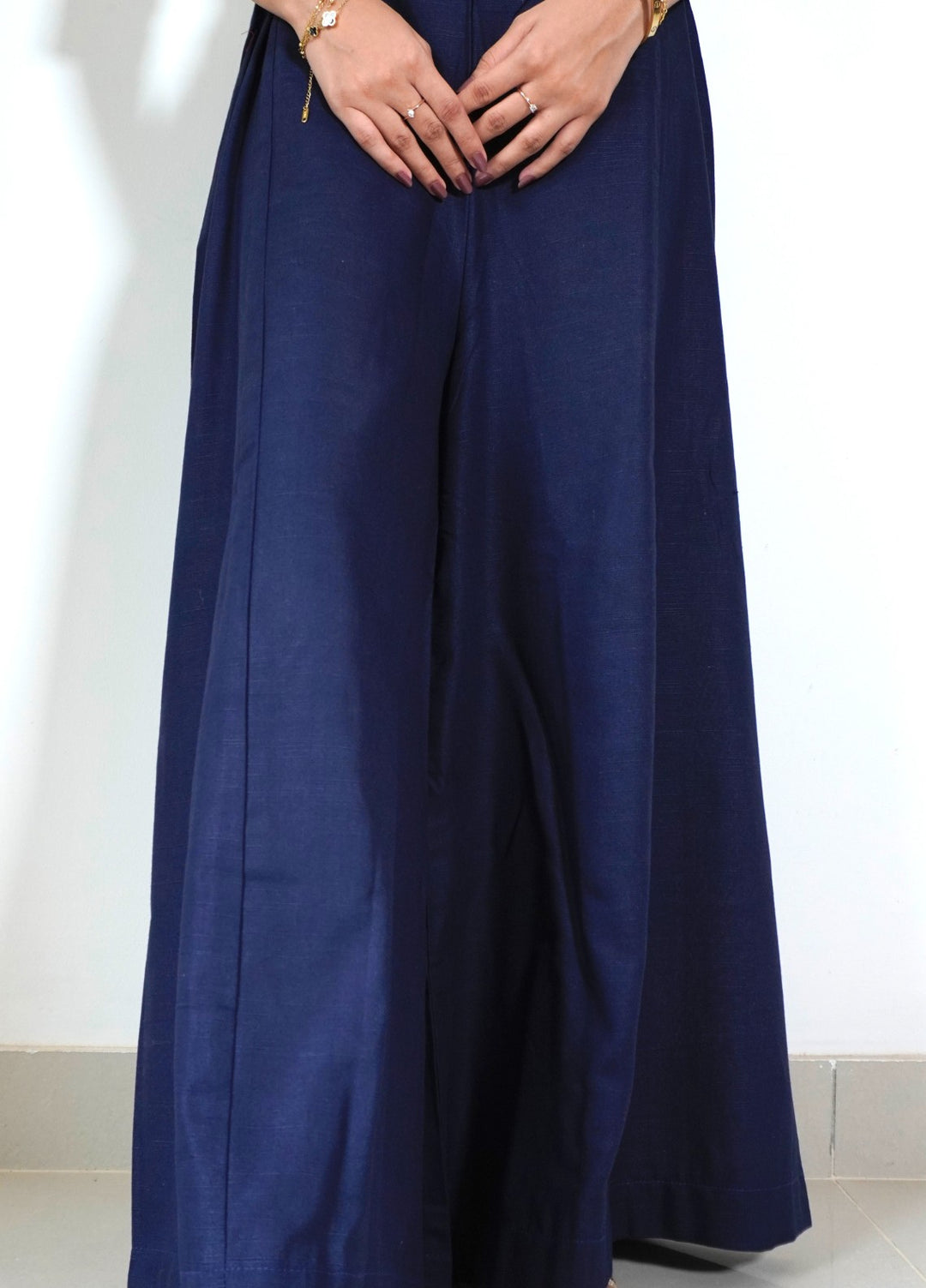 Classic Khaddar Ijaar - Navy Blue
