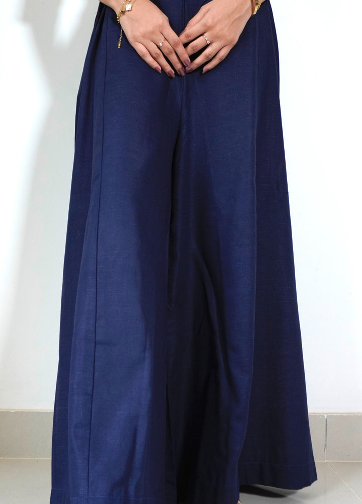 Classic Khaddar Ijaar - Navy Blue