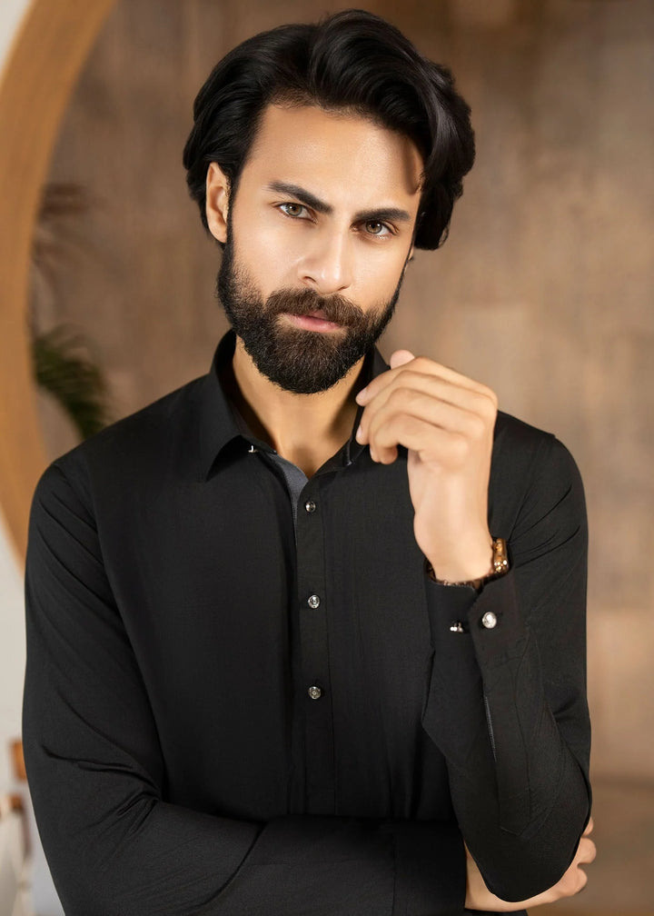 Ghumaan by Buraq Mens Pret Kurta Shalwar Wash n Wear Zerqa - Casual Collection