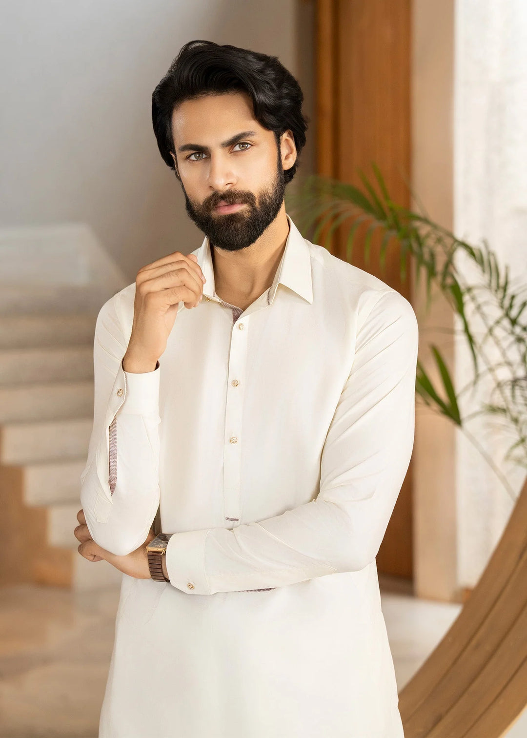 Ghumaan by Buraq Mens Pret Kurta Shalwar Wash n Wear Tajalli - Casual Collection