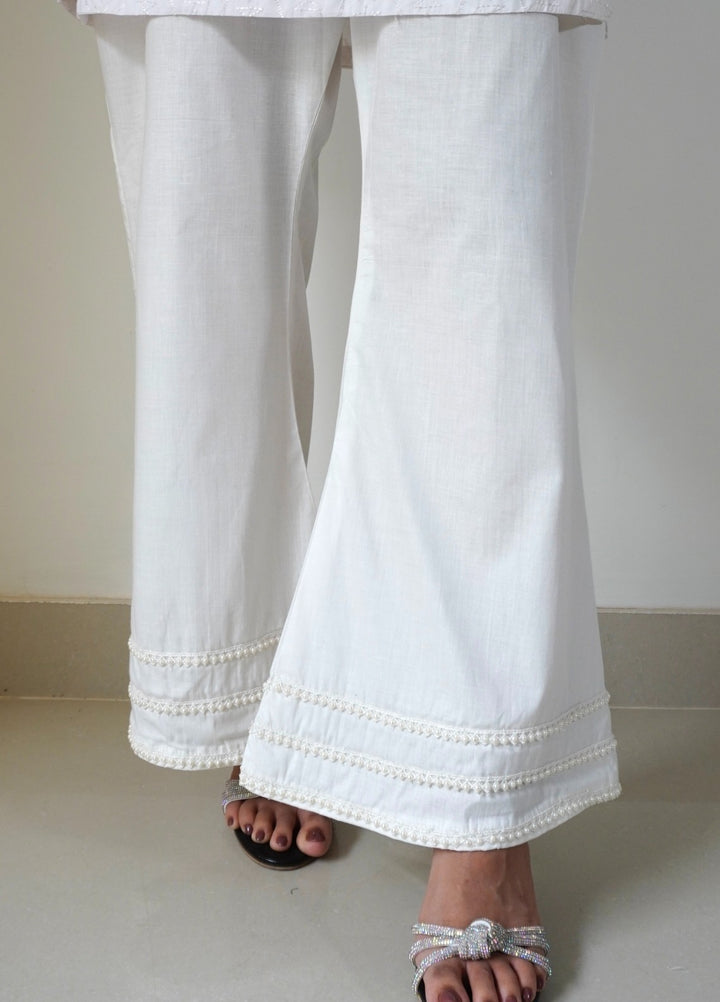 Breezy Basics by Deck Up Women Bottoms 1 Piece Pearl Bell Bottoms - White - Summer Collection