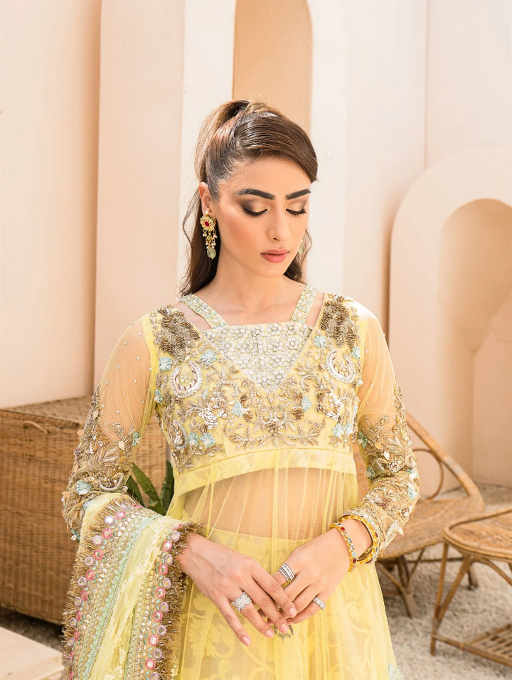 Luxe By Hues Atelier Women Pret 3 Piece Hennah - Formals Collection