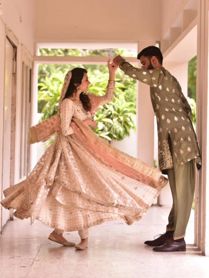 Luxe By Hues Atelier Women Pret 3 Piece Sheesha Formal Pishwaas - Formals Collection