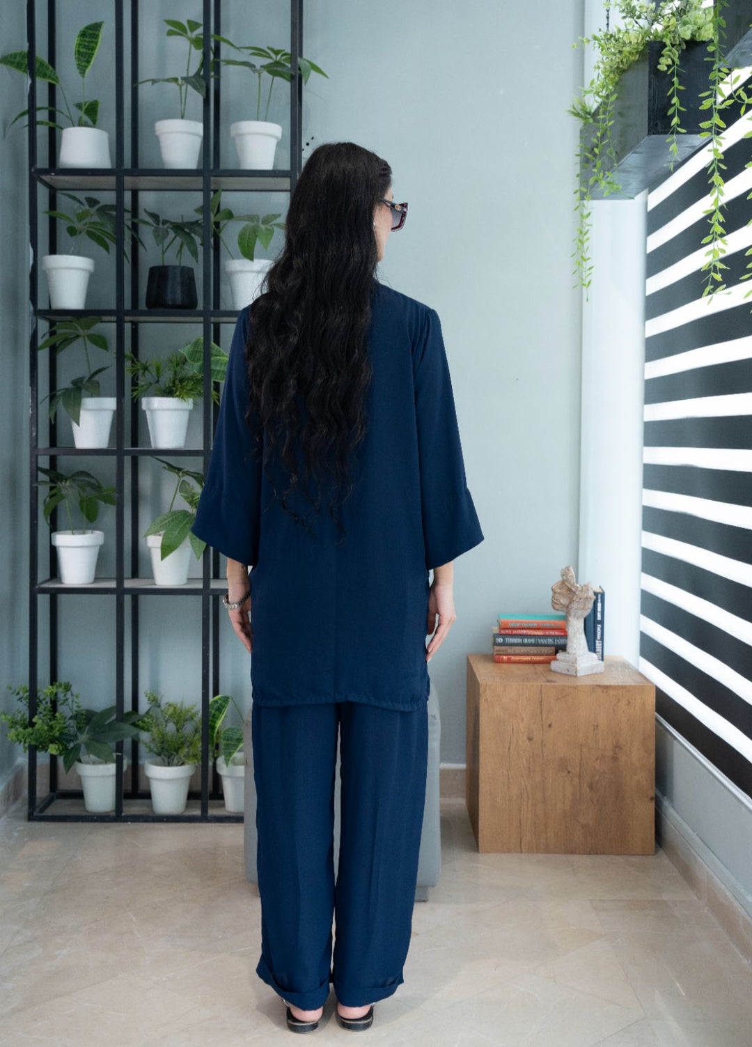 Evenmore by The Slay Wear Pret Crepe 2 Piece Navy Muse - Formals Collection