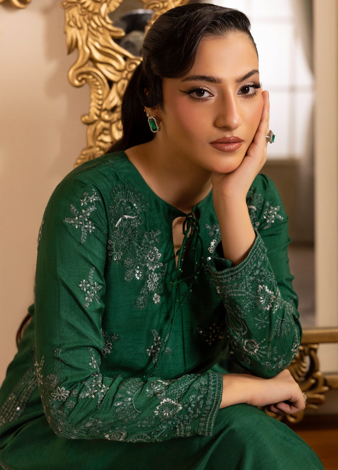 Style Nova by Tessa Pret 3 Piece Raw Silk Ember Style - Festive Collection