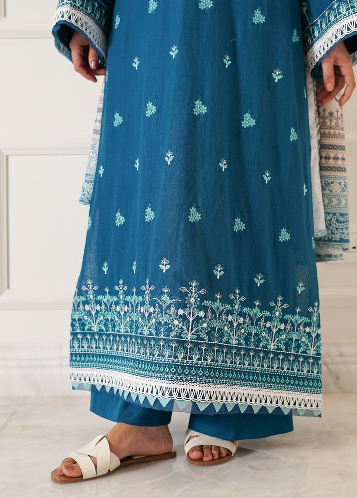 Zyna Unstitched Embroidered Khaddar 3 Piece Aureal - Winter Collection