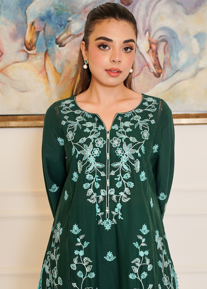 Zyna Unstitched Embroidered Khaddar 3 Piece Silva - Winter Collection