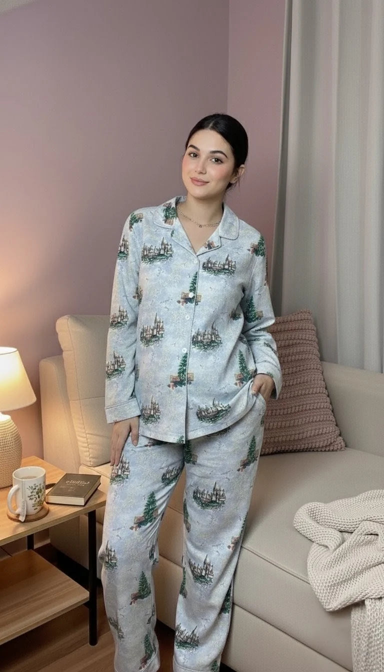 Urban Cut RTW Printed Fleece Co-Ord Sets Suit C-5 - Casual Collection