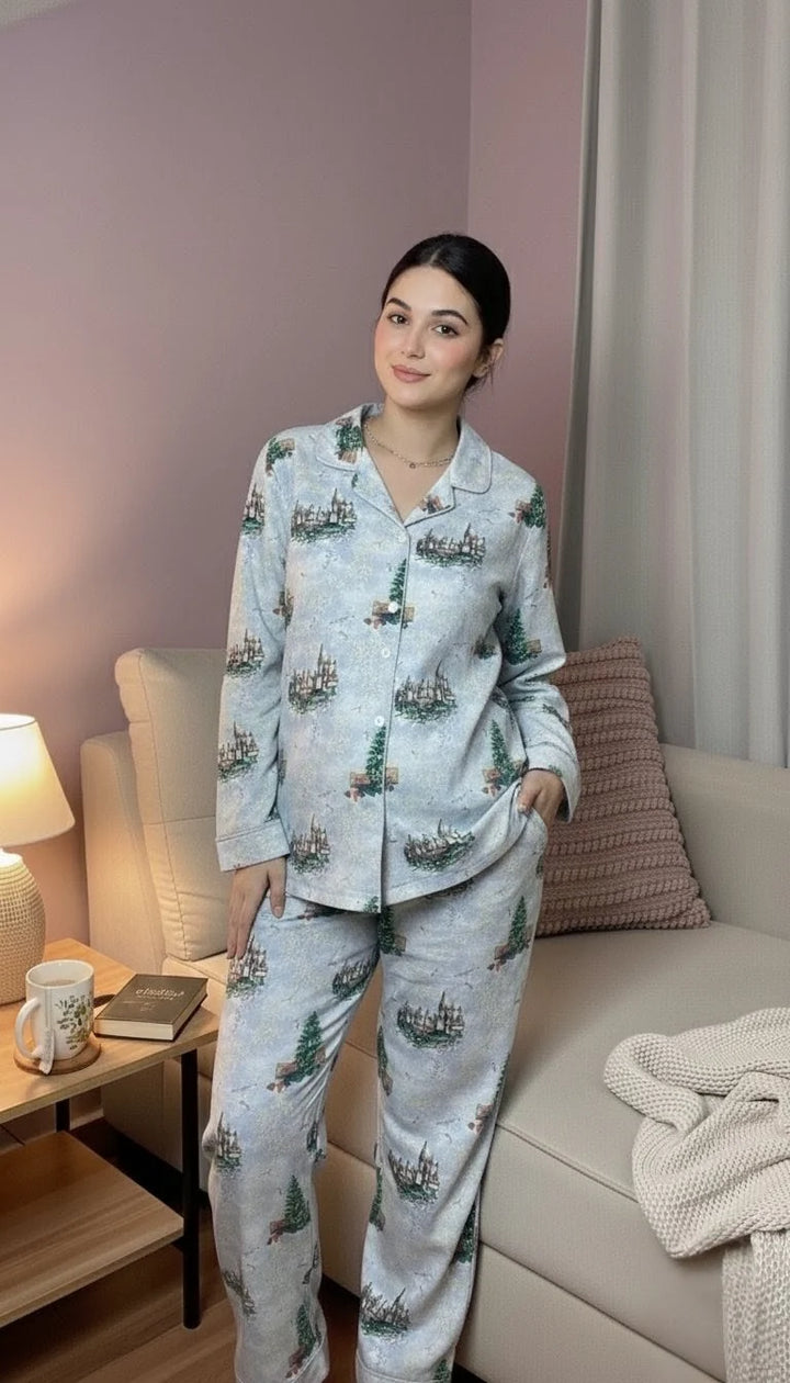 Urban Cut RTW Printed Fleece Co-Ord Sets Suit C-5 - Casual Collection