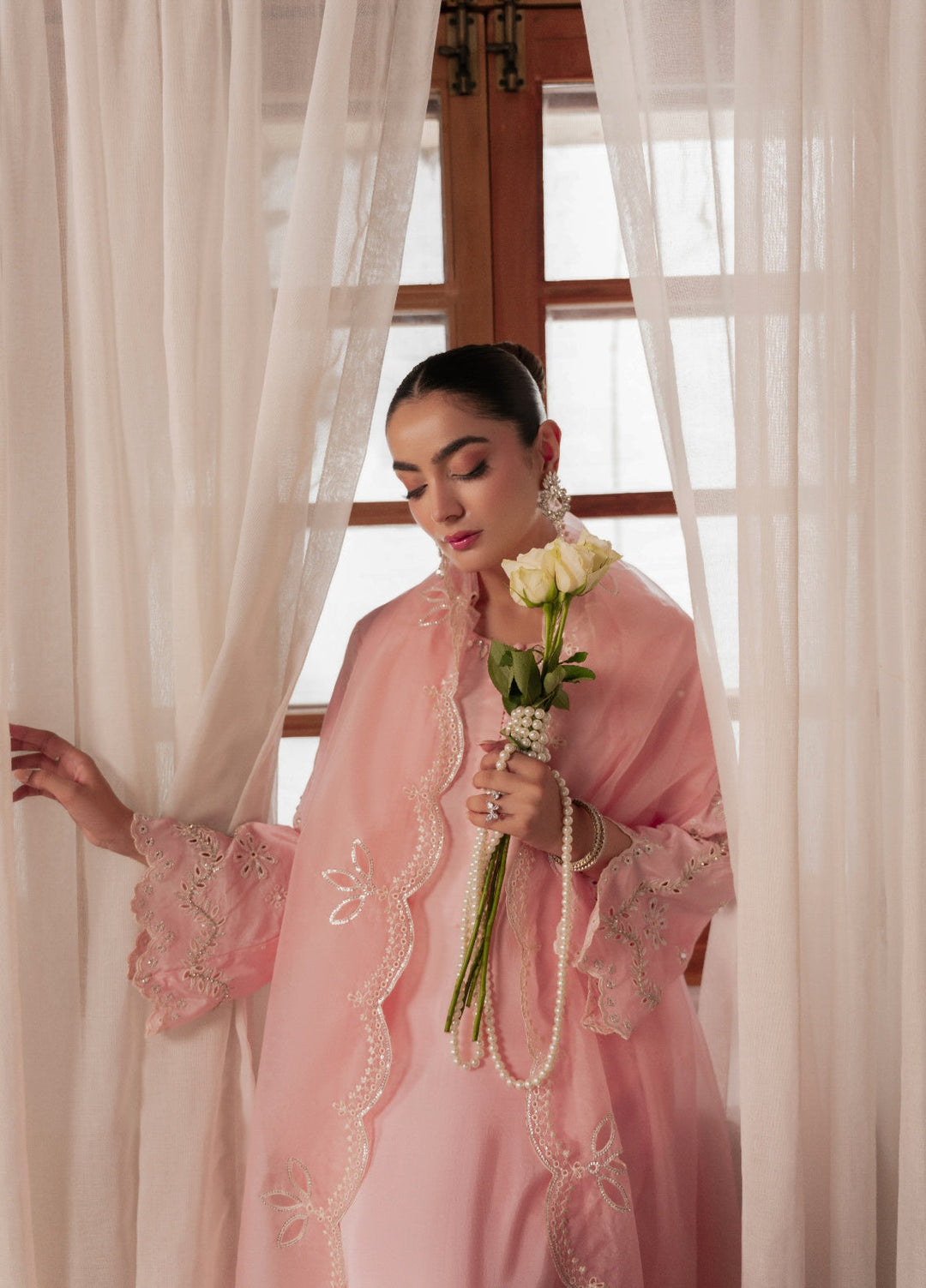 Amelia by Scherezade Women Pret Luxury Ramen Silk 3 Piece Blossom - Festive Collection