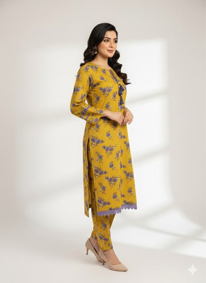 Tosheeza Saith Women Pret 2 Piece stiched khhader two piece D-03 - Winter Collection