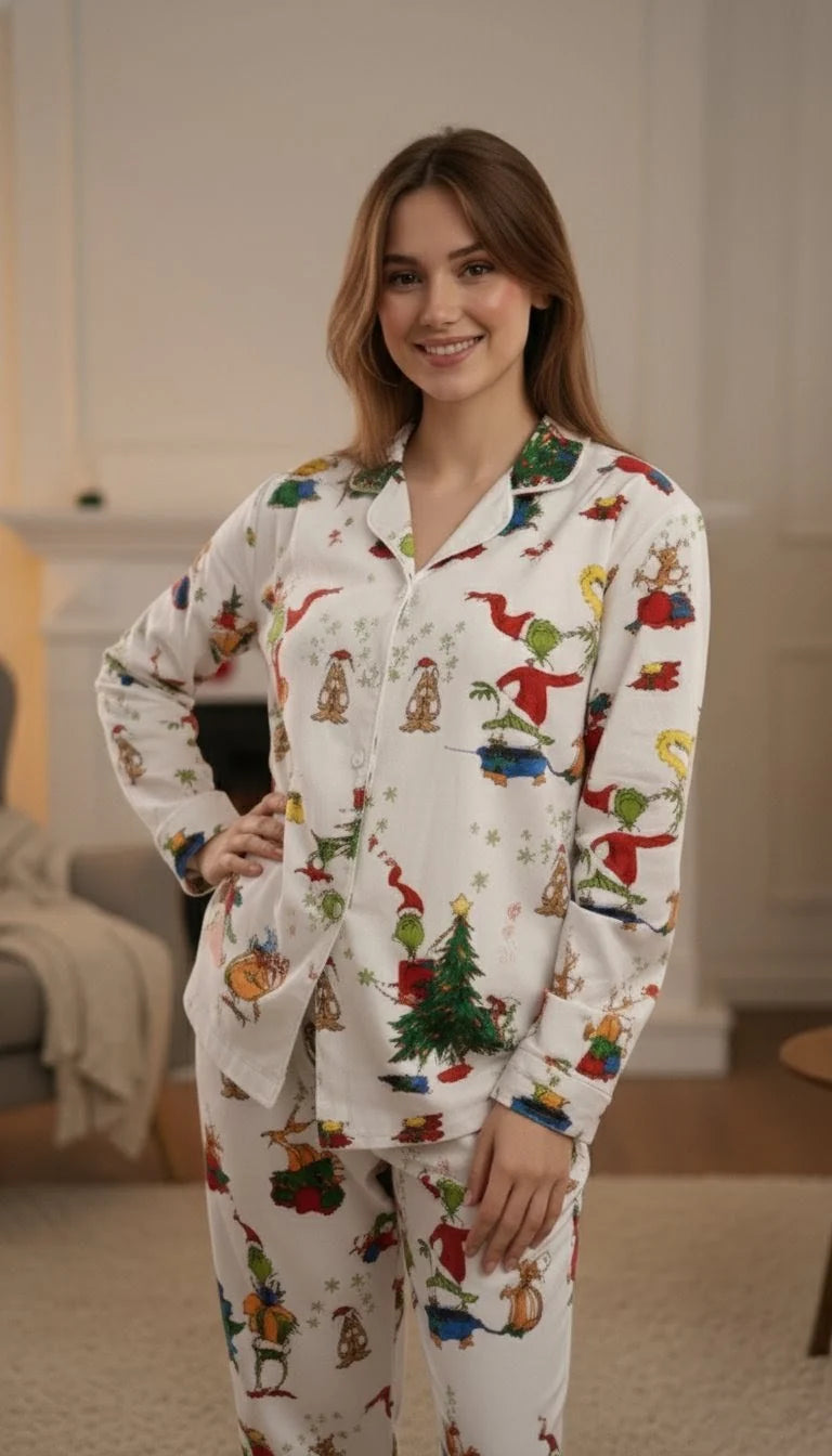 Urban Cut RTW Printed Fleece Co-Ord Sets Suit C-7 - Casual Collection