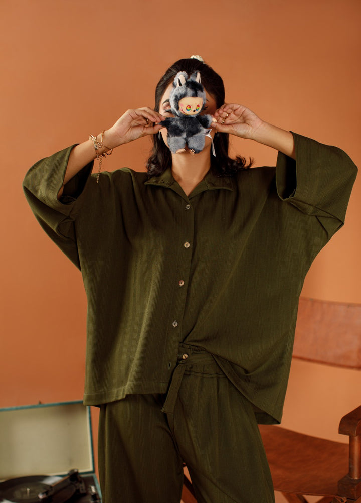 Motion by Ombrella Women Pret 2 Piece Jersey Olive Muse - Winter Collection