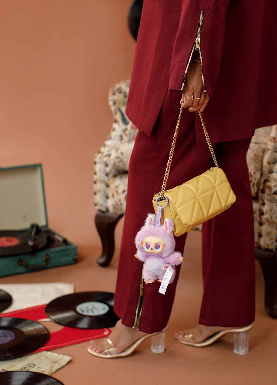 Motion by Ombrella Women Pret 2 Piece Cotton Maroon Melody - Winter Collection