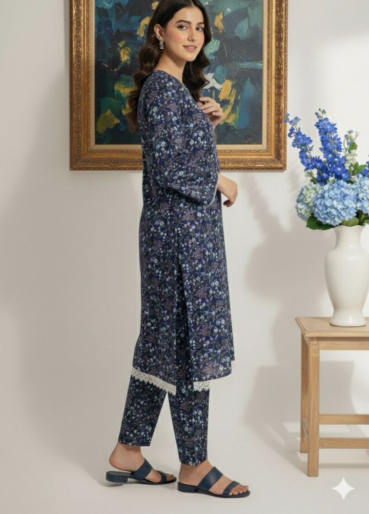Tosheeza Saith Women Pret 2 Piece khhader two piece D-02 - Winter Collection