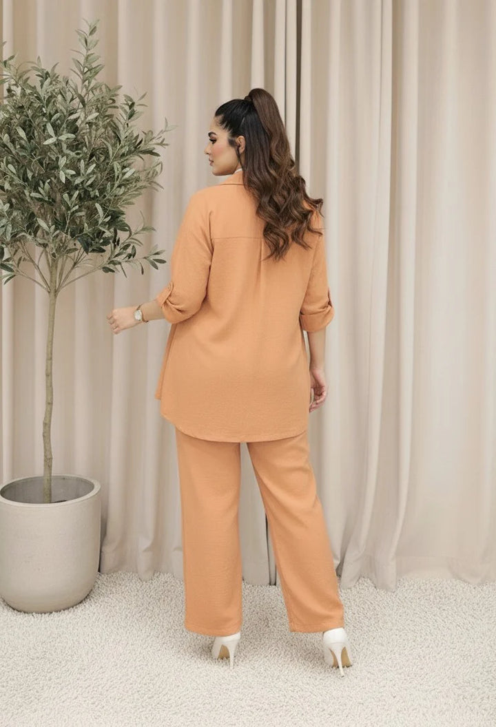 Urban Cut RTW Solids Cotton Co-Ord Sets Suit C-9 - Casual Collection