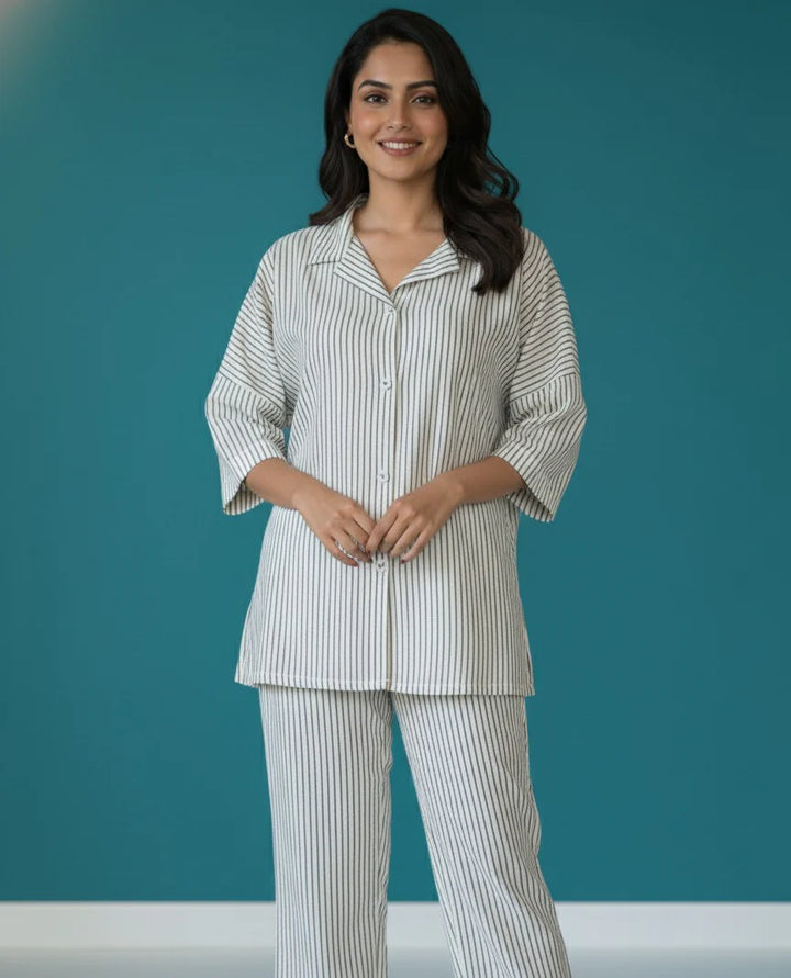 Urban Cut RTW Printed Cotton Co-Ord Sets Suit C-18 - Casual Collection