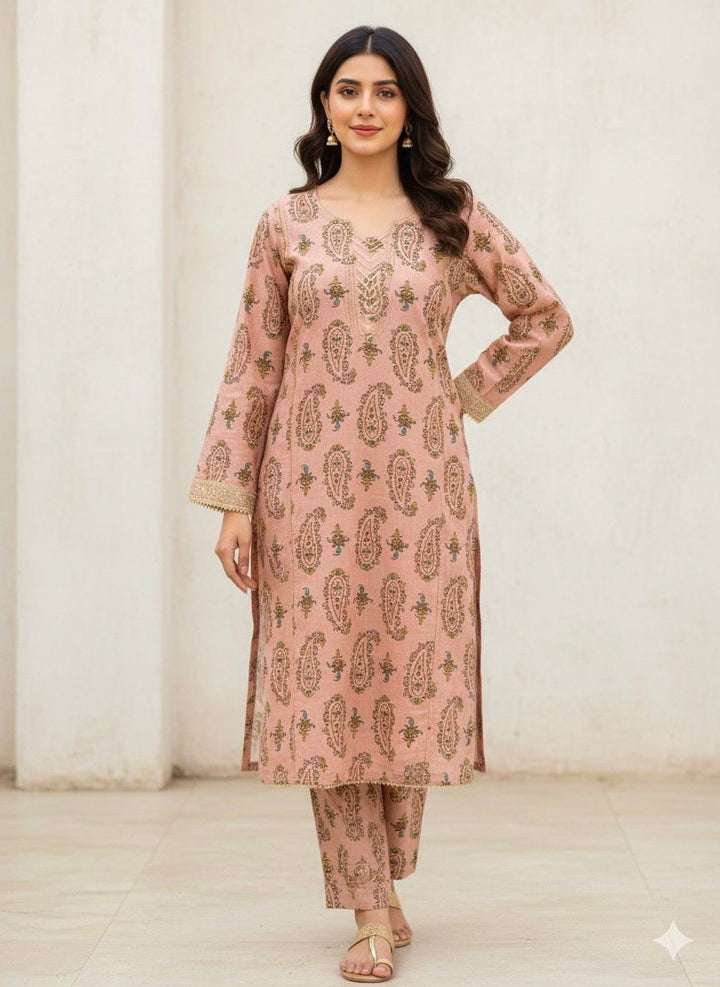 Tosheeza Saith Women Pret Khaddar 2 Piece D-2 - Winter Collection