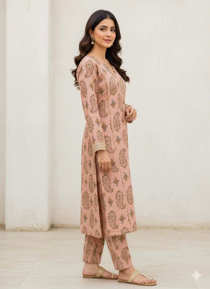Tosheeza Saith Women Pret Khaddar 2 Piece D-2 - Winter Collection