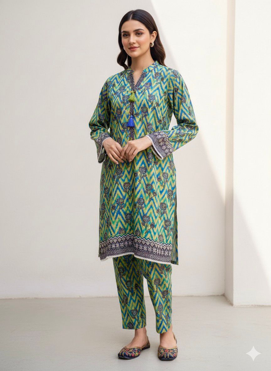 Tosheeza Saith Women Pret Khaddar 2 Piece D-3 - Winter Collection