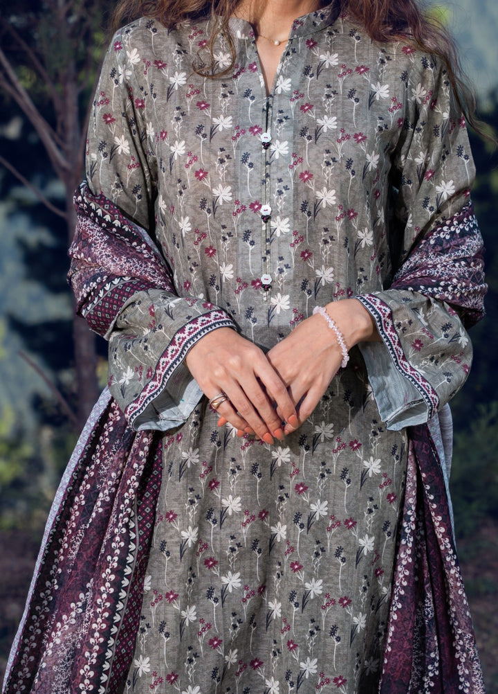 ASHY - Printed Unstitched Khaddar Suit (3 Piece) 3126