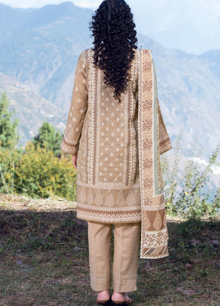 FAWN - Printed Unstitched Khaddar Suit (3 Piece) 3127