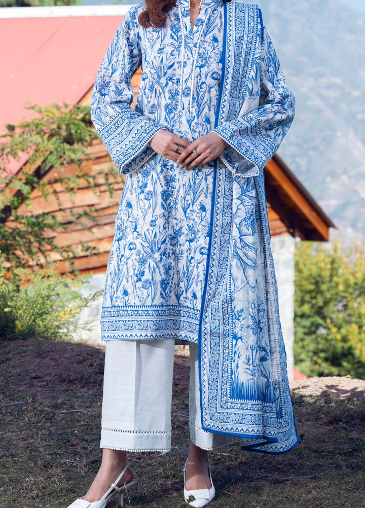 MIST - Printed Unstitched Khaddar Suit (3 Piece) 3128