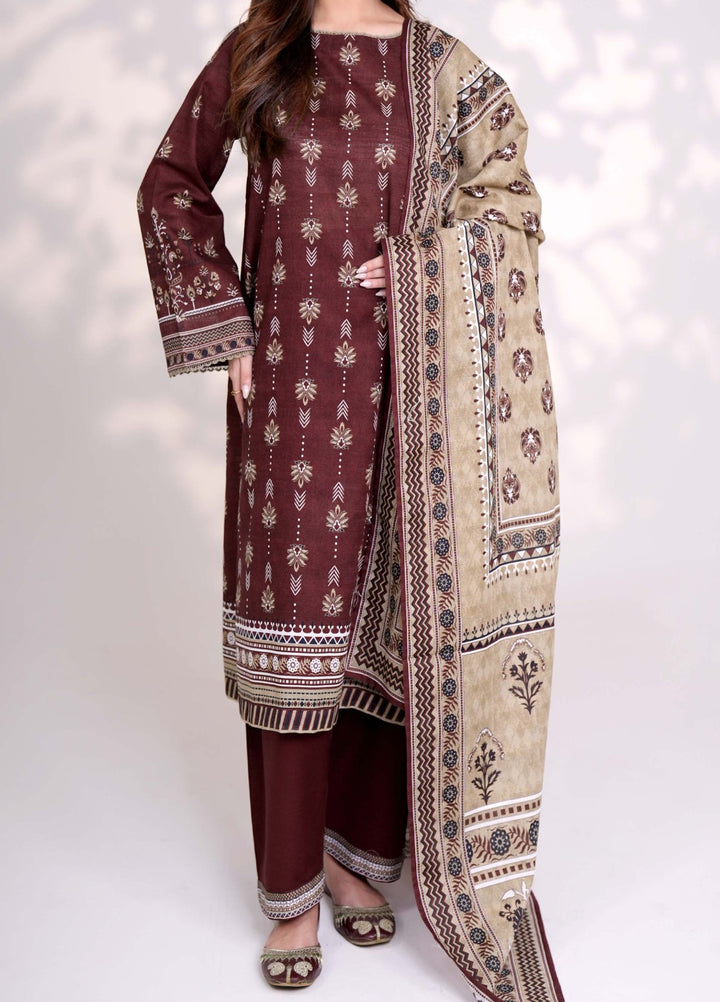 RAISIN - Printed Unstitched Khaddar Suit (3 Piece) 3132