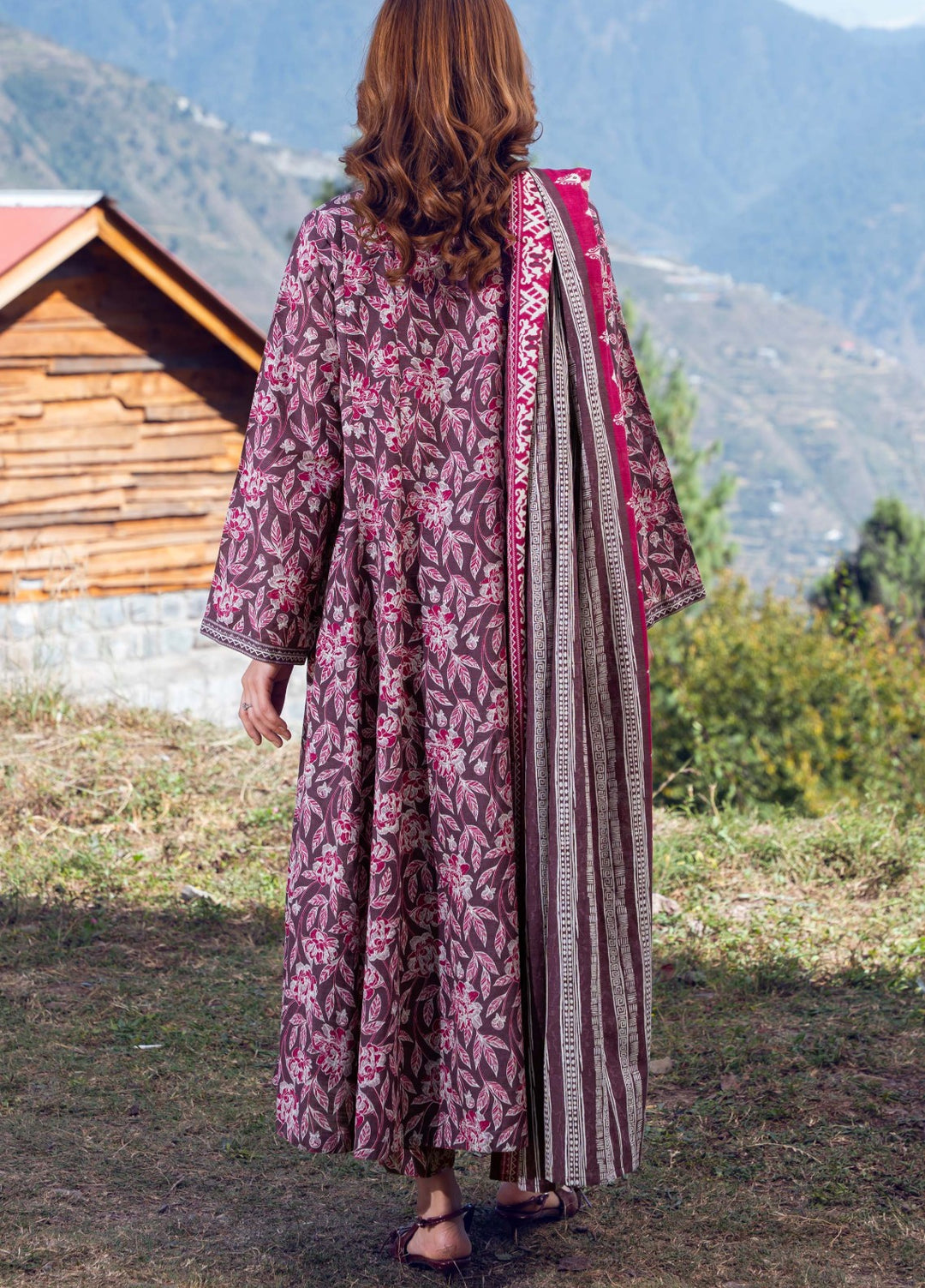 ORCHID - Printed Unstitched Khaddar Suit (3 Piece) 3133