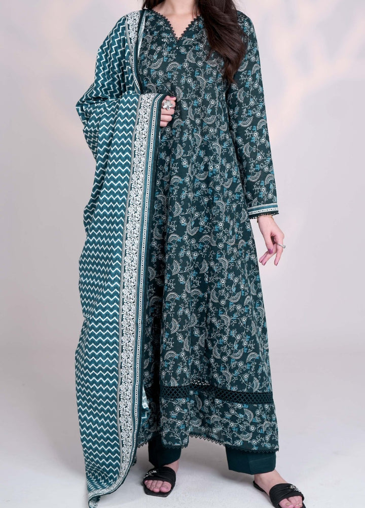 GLIMMER - Printed Unstitched Khaddar Suit (3 Piece) 3171