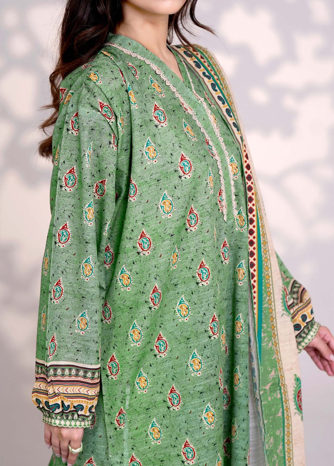 GUACAMOLE - Printed Unstitched Khaddar Suit (3 Piece) 3177