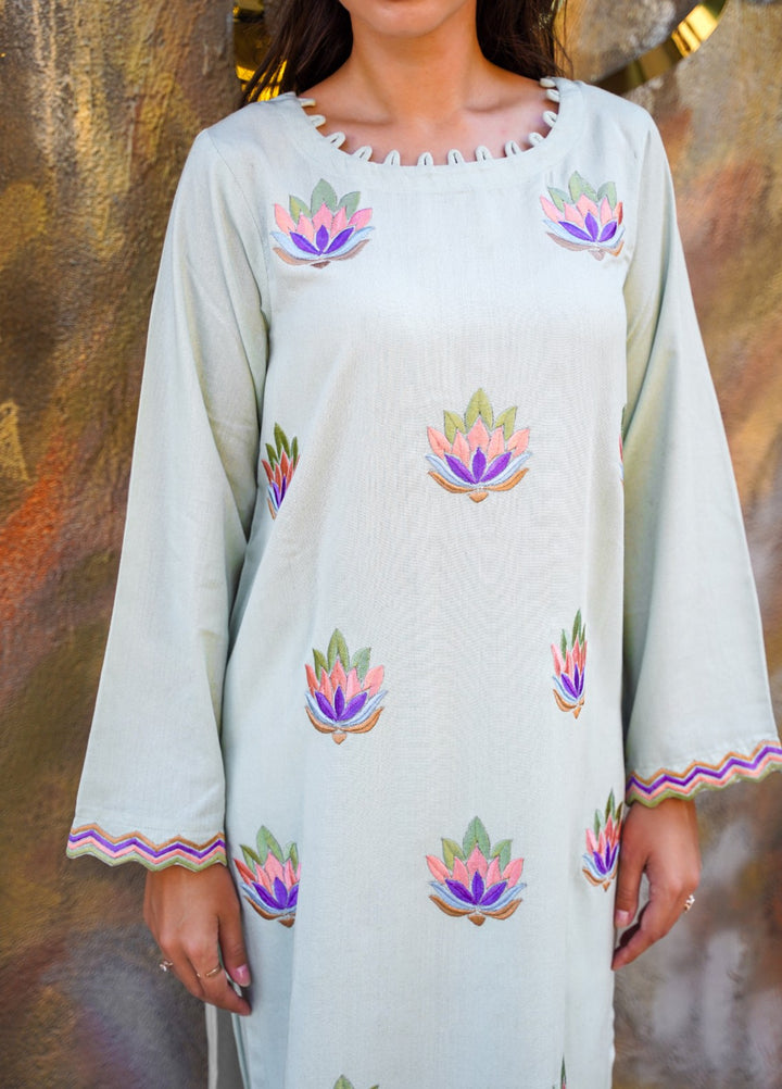 Ombrella Women Pret Embroidered 2 Piece Lotus - Winter Collection