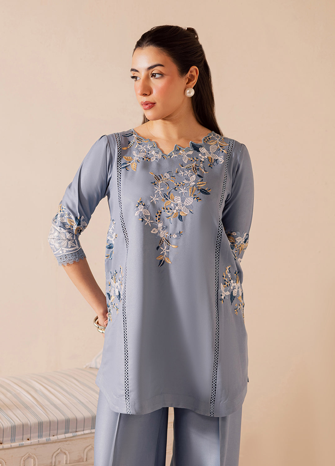 Lunere by Sahane Viscose Linen 2 Piece Suit ME 35002 Delice Pret