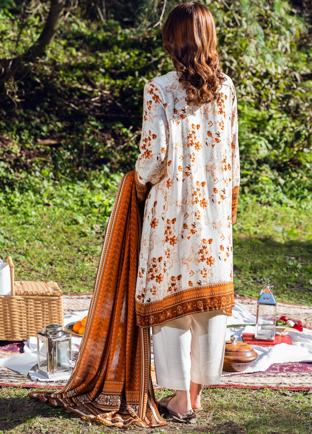 Narmin by Narkins Peach Prints Unstitched 3 Piece NBN25PW Summerina - 3189 - Winter Collection